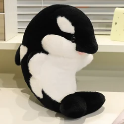 Almohada de peluche orca para niños, suave y decorativa
