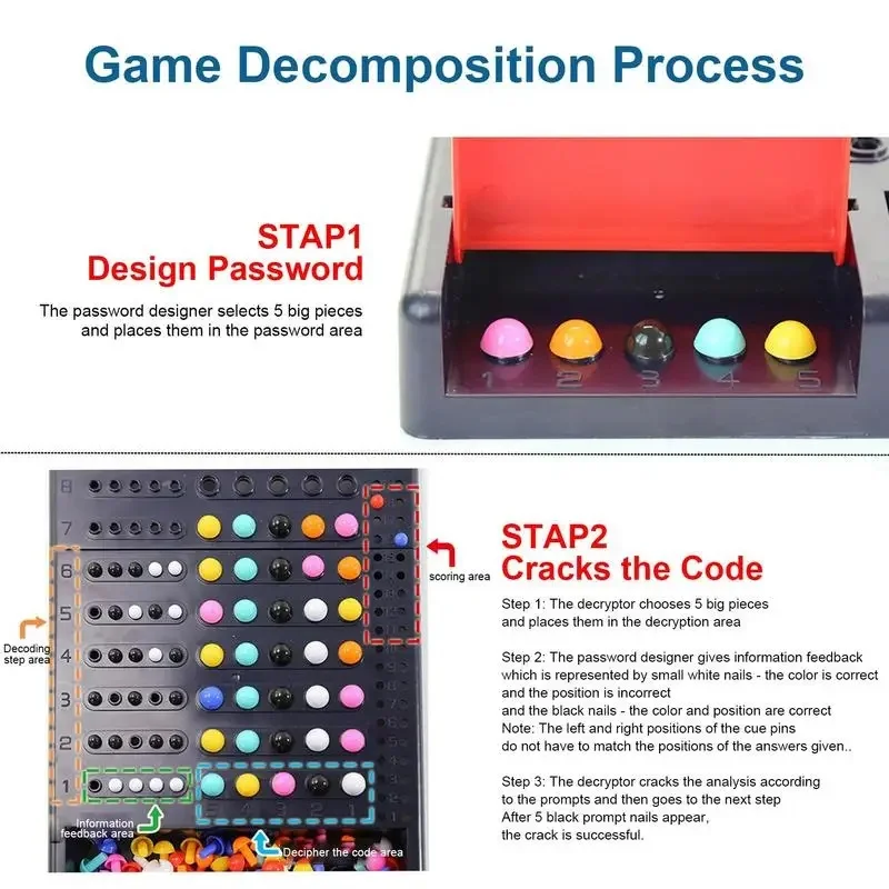 Juego de mesa estratégico con código secreto – Multijugador familiar - imagen 5