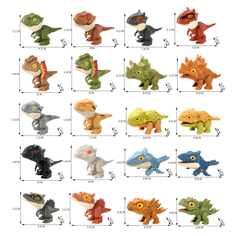Juguete dinosaurio tiranosaurio mini animal con articulación móvil - imagen 3