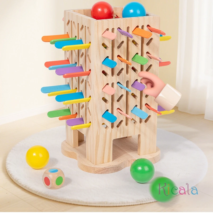 Juego Montessori torre clasificación de formas para contar niños - imagen 3