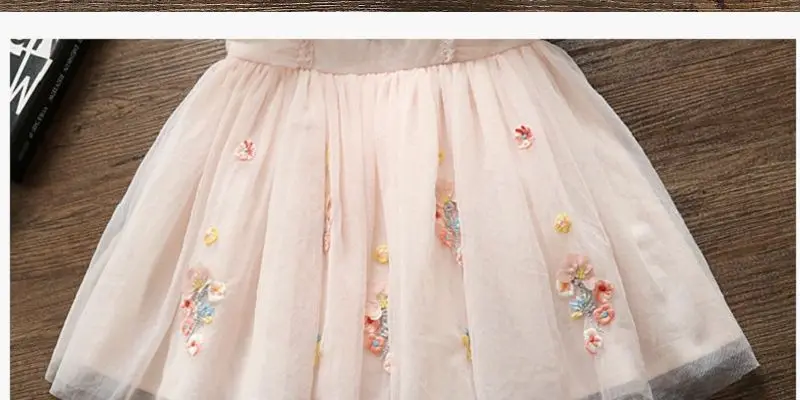 Somenie vestido de verano para niña con bordado floral - imagen 3