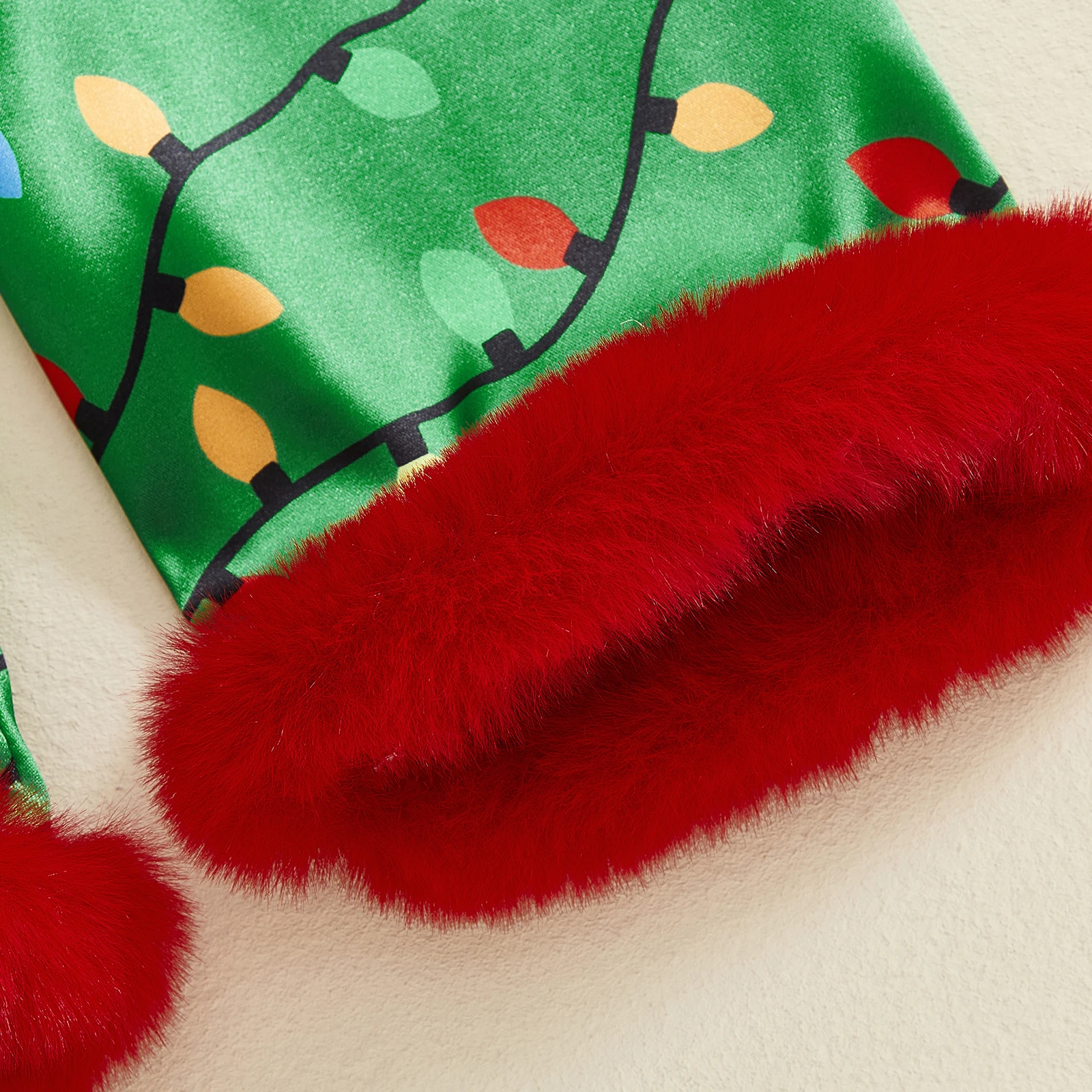Tregren Pijama Navideño Satén Niño Niña – Top Botones y Pantalón - imagen 2