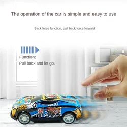 Coche de carreras inercia aleación con mini ciudad para niños