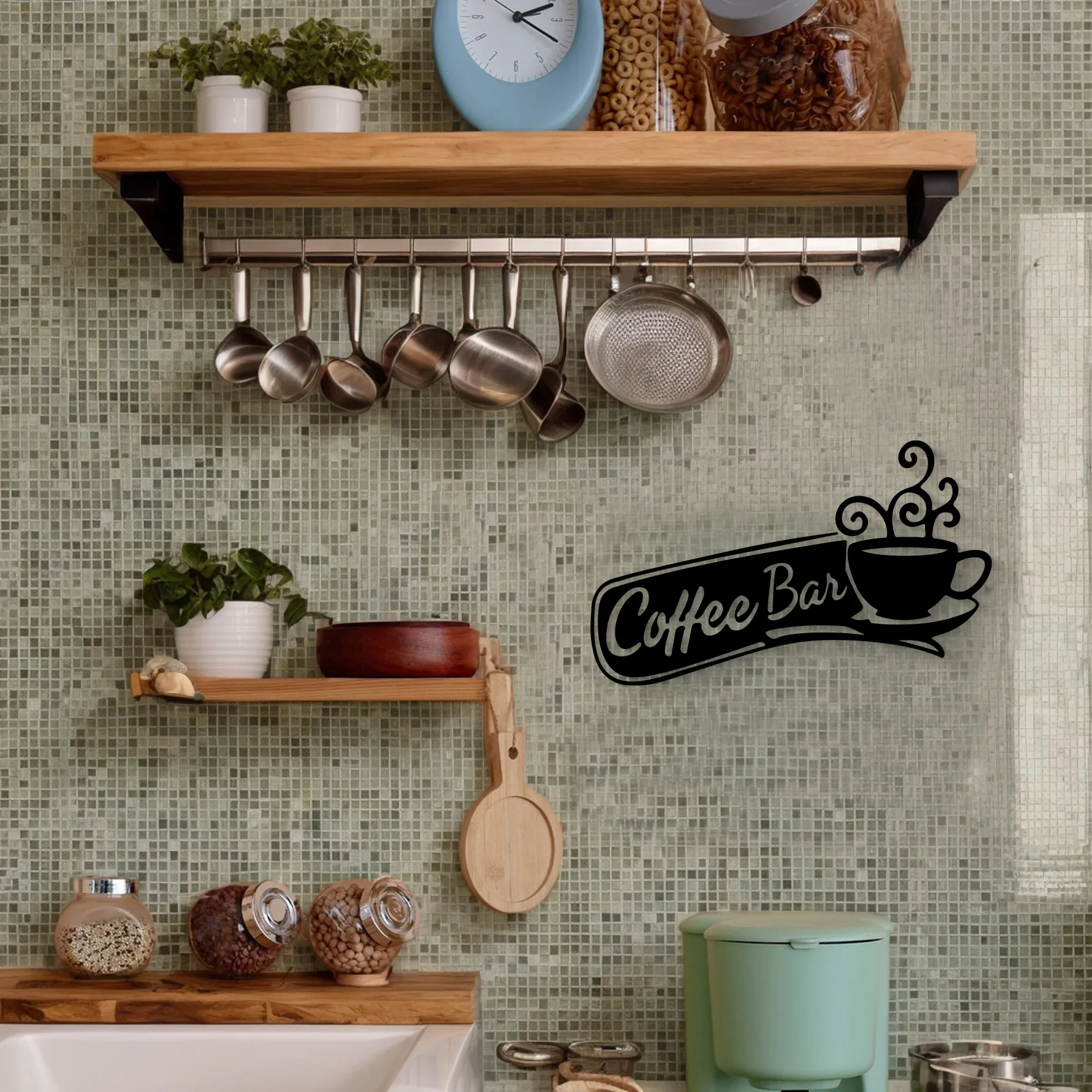 Ambiente con decoración de pared