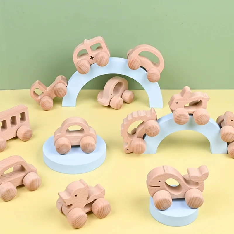 Sonajero en madera de haya Montessori sin BPA para bebé - imagen 2