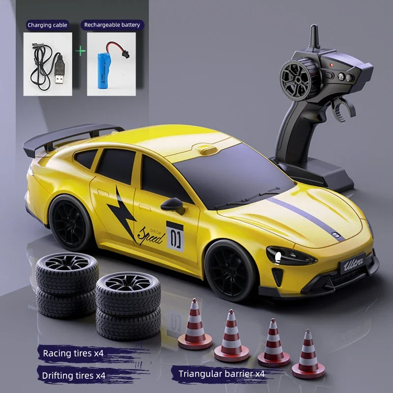 Coche teledirigido de carreras con luces y tracción total - imagen 5
