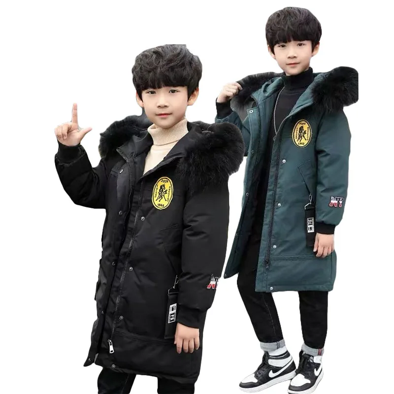 Parka de terciopelo grueso para niños – Abrigo de invierno - imagen 2