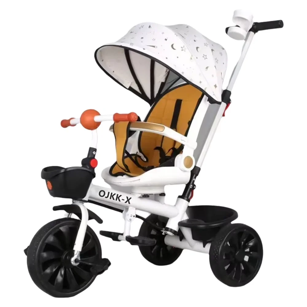 Triciclo convertible en cochecito plegable para bebé y niño - imagen 5