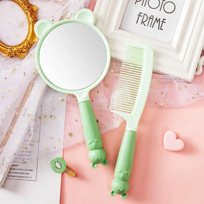 Maletín de maquillaje infantil con espejo, peine y brocha