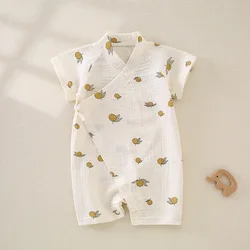 Body de bebé algodón transpirable crepé fino para verano