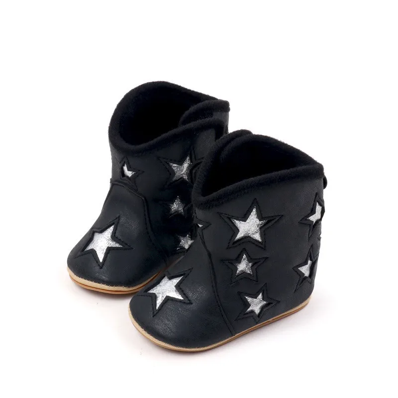 Botas de bebé antideslizantes en cuero PU para primeros pasos - imagen 4