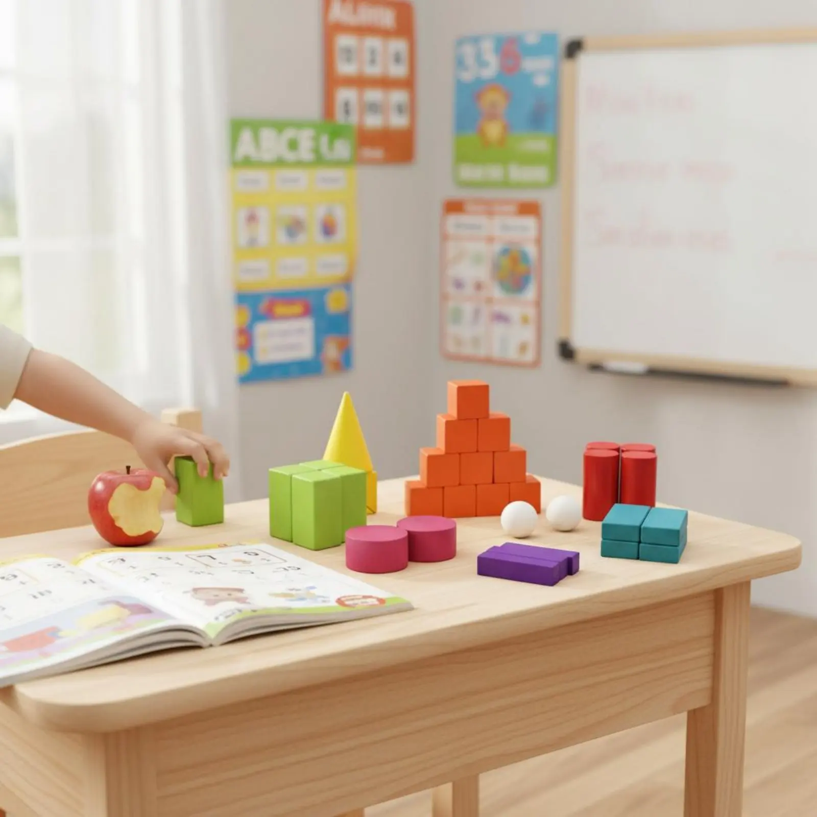 Bloques geométricos de madera 3D para aprender formas a niños - imagen 3