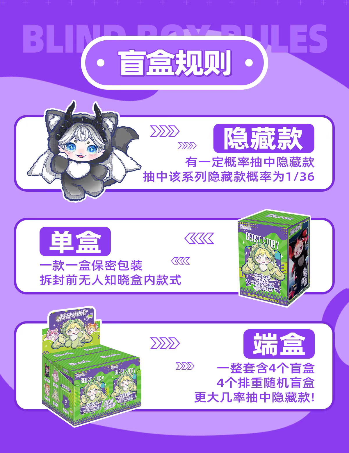 Variedad de personajes de la colección