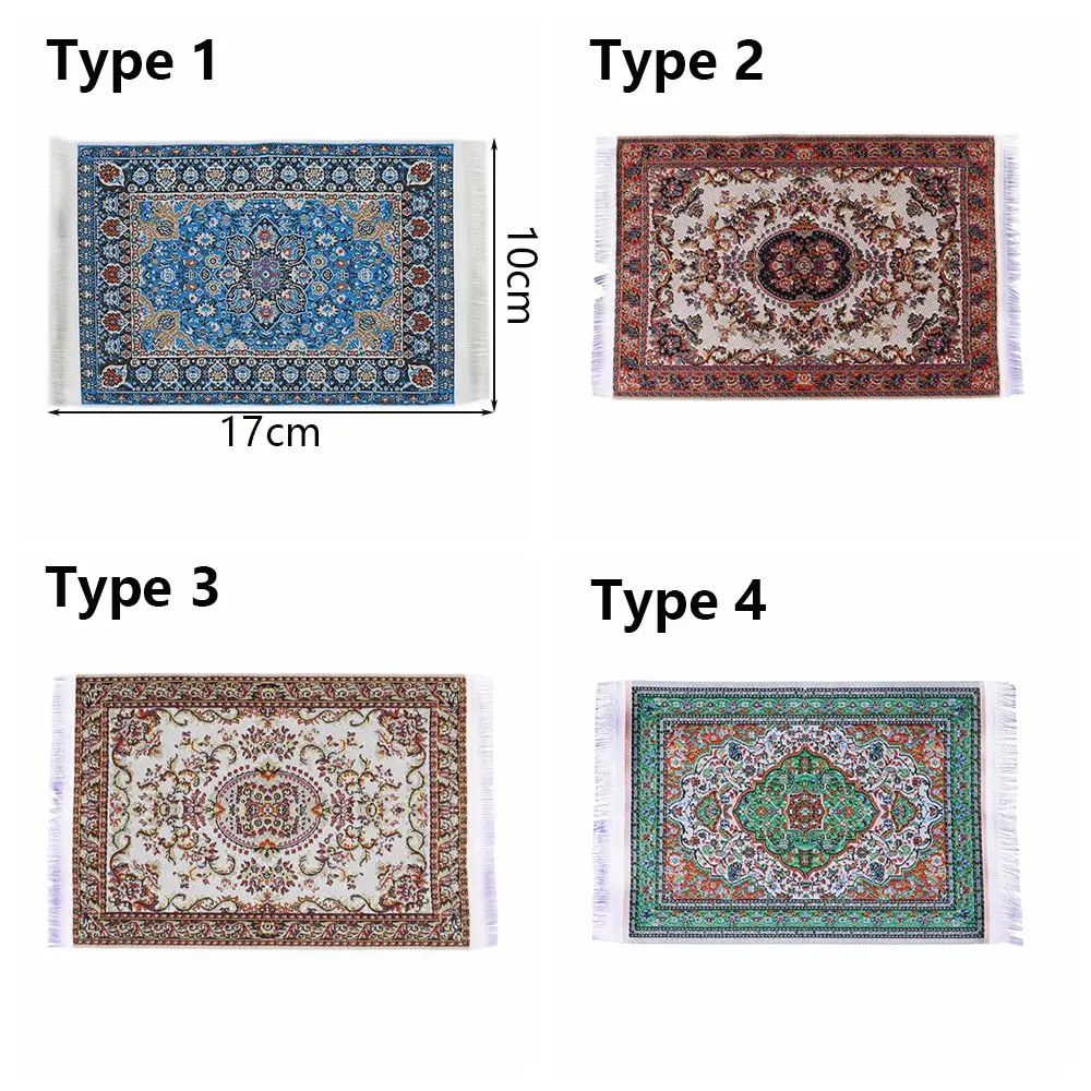 Almohada floral tejida para casa de muñecas - imagen 3