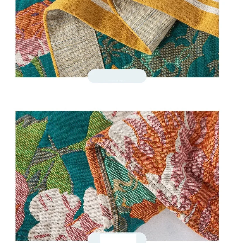 Textura y acabado de la manta de gasa
