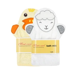 Nowborn toalla de baño bebé algodón con bordado animal