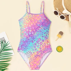 Bañador niña deportivo halter de secado rápido para playa