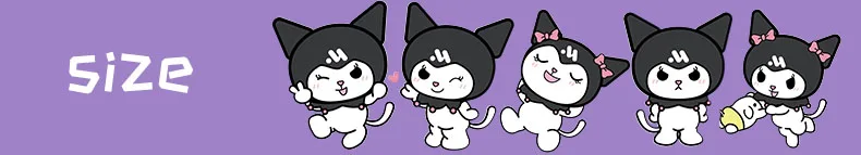 Diseño infantil con Kuromi, fácil de combinar