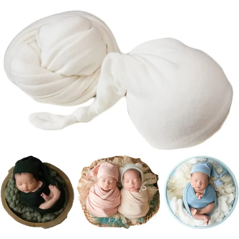 Conjunto de gorro y manta de algodón para recién nacidos - imagen 2