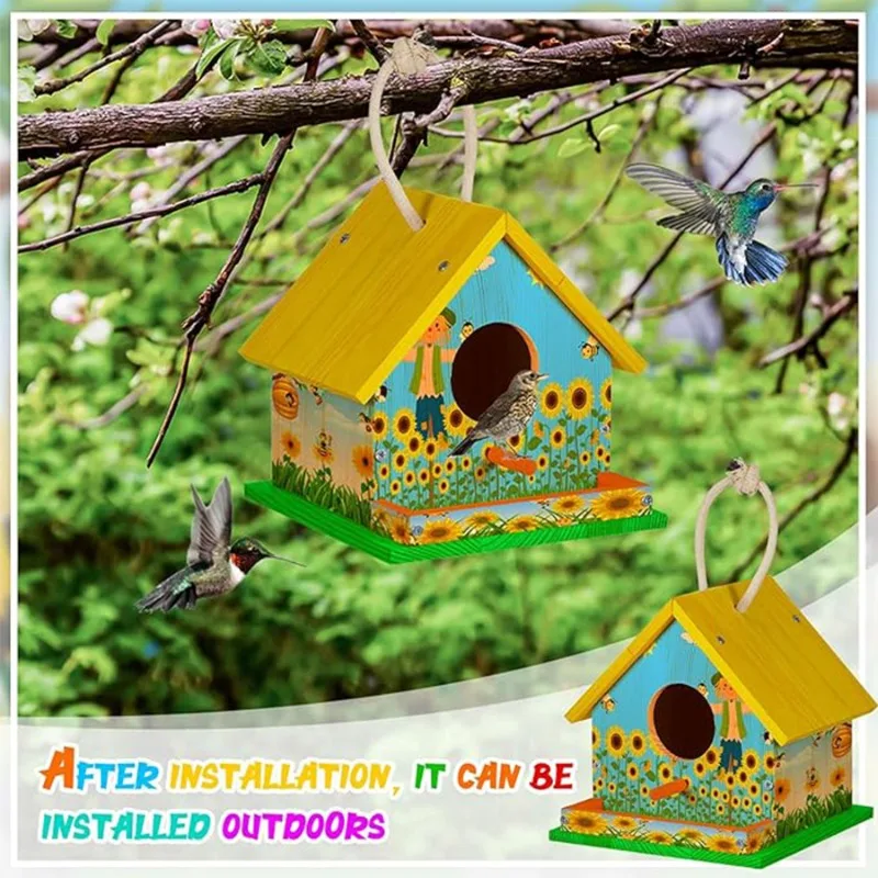 Kit casa pájaros madera para adultos - Pintura al aire libre - imagen 5