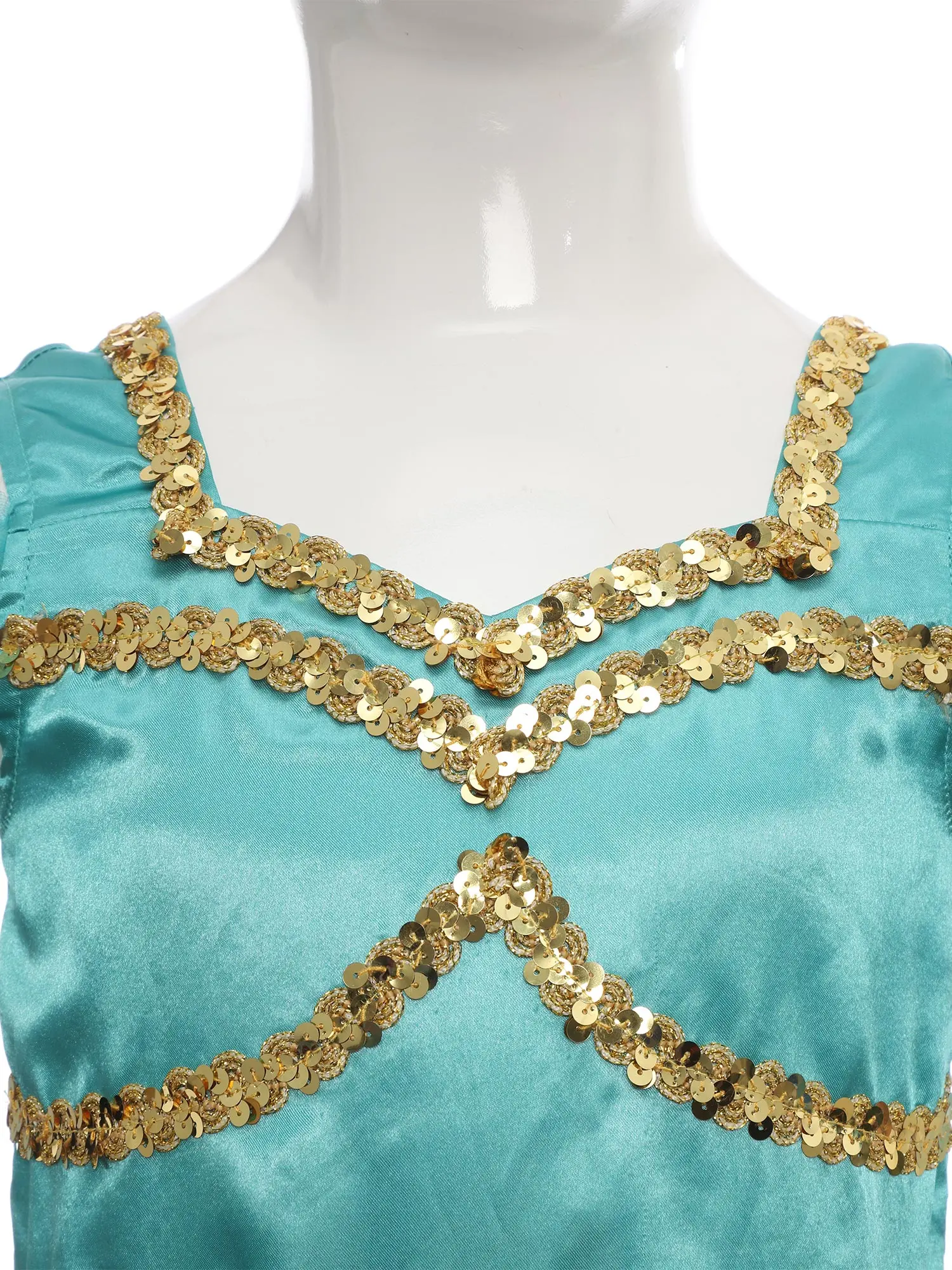 Disfraz de princesa Jasmine con lentejuelas para niñas - imagen 5
