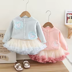 MILANCEL Falda gala de punto – Conjunto infantil para niña