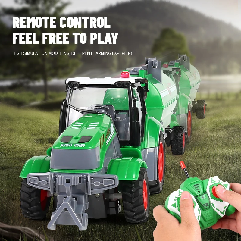 Tractor RC con control remoto para niños, juego de granja - imagen 3