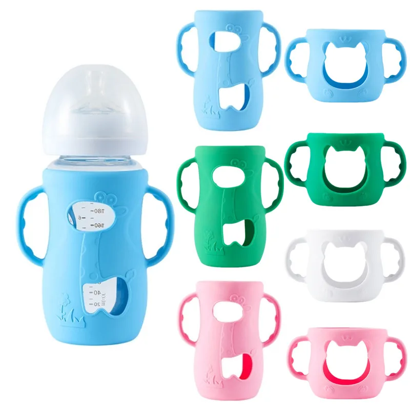 Avent Soporte de silicona para biberón con funda de agarre ergonómica
