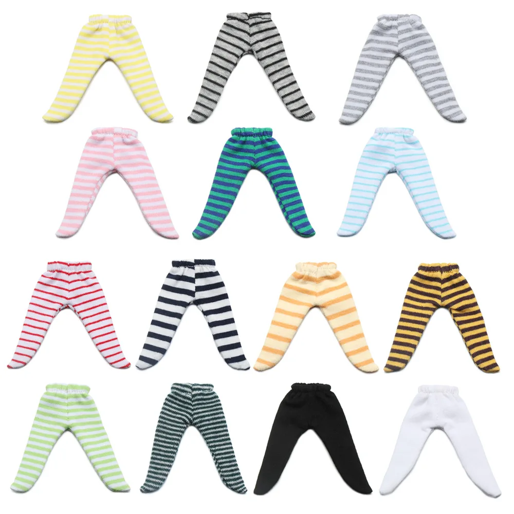 Mallas rayadas color caramelo para muñeca