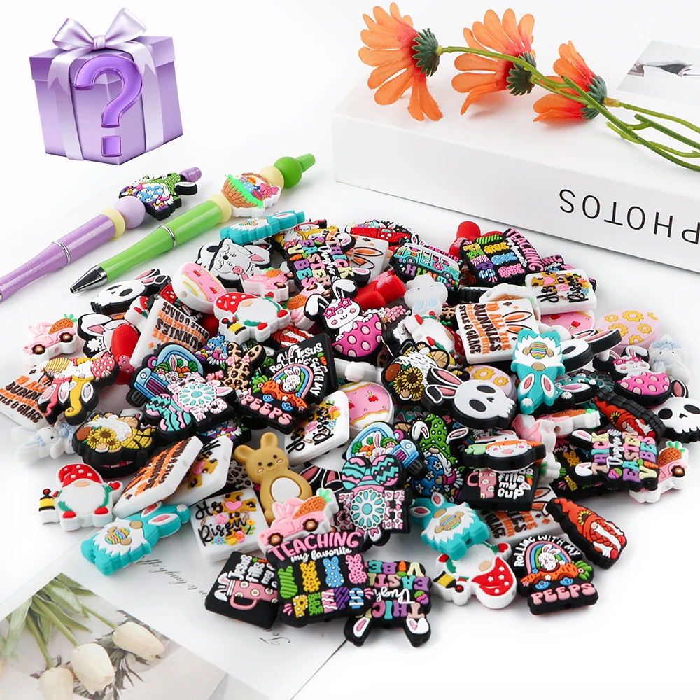Cuentas de silicona Pascua Pack DIY para pulseras infantiles