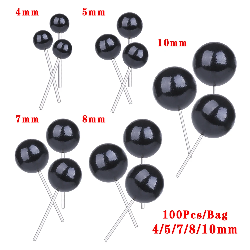 Ojos de cristal negros para muñecas de peluche – DIY manualidades - imagen 2