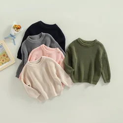VISgogo jersey de bebé cuello redondo manga larga otoño invierno