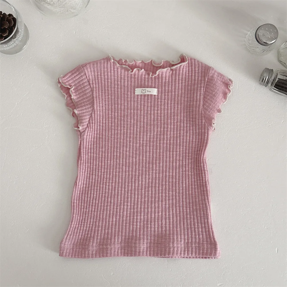 MILANCEL camiseta de verano para bebé color liso cómoda - imagen 4