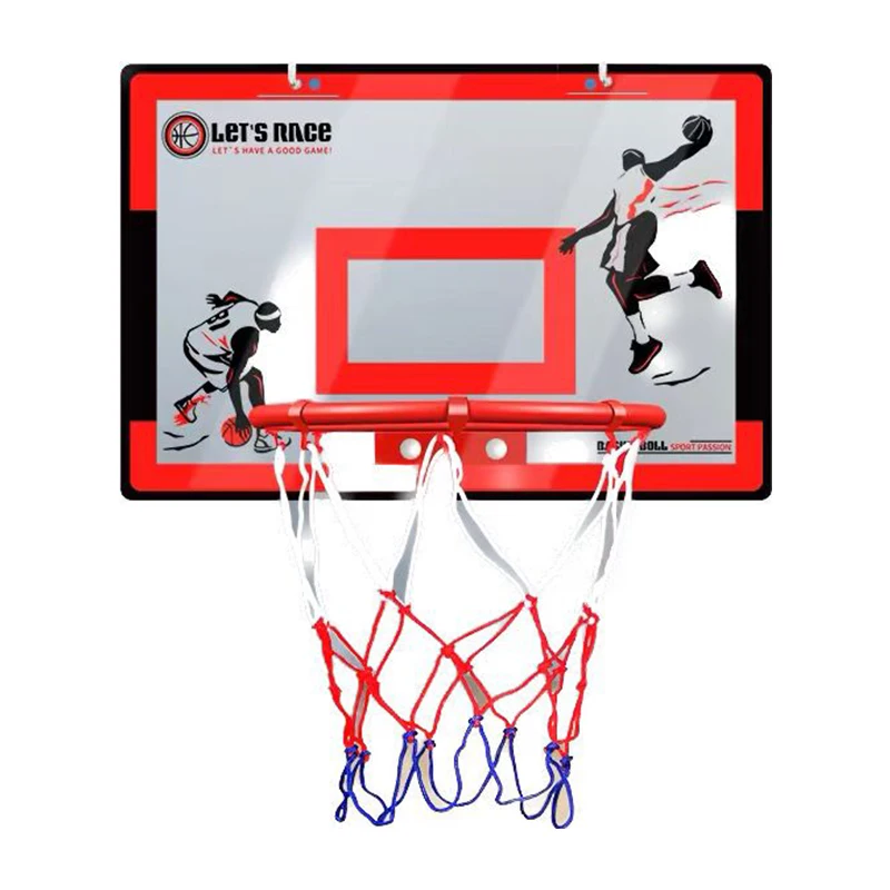 Marco baloncesto colgante sin perforación para interiores azul - imagen 3