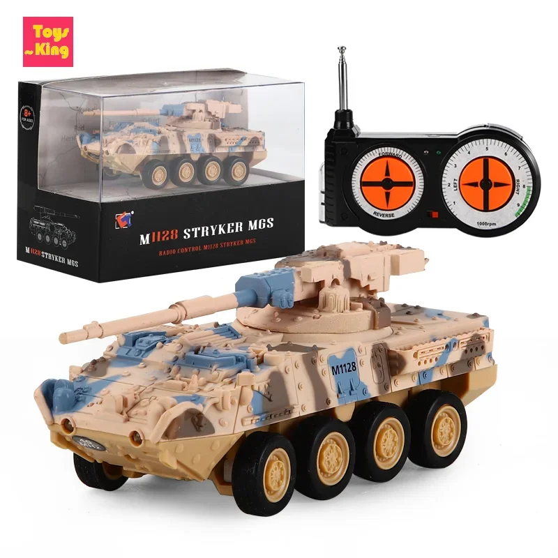 Tanque RC teledirigido de camuflaje leopardo para niños