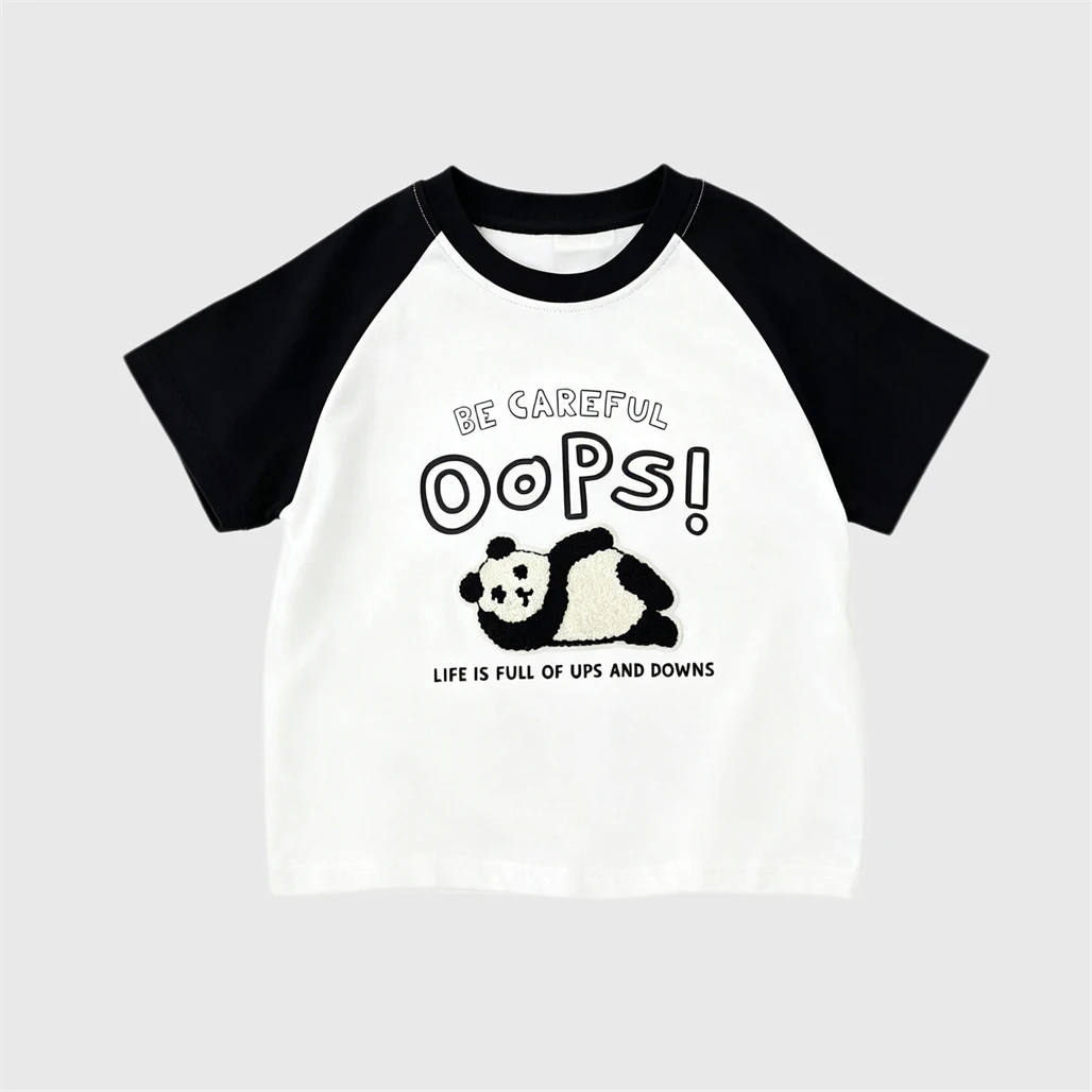 Camiseta con estampado, algodón y cuello redondo