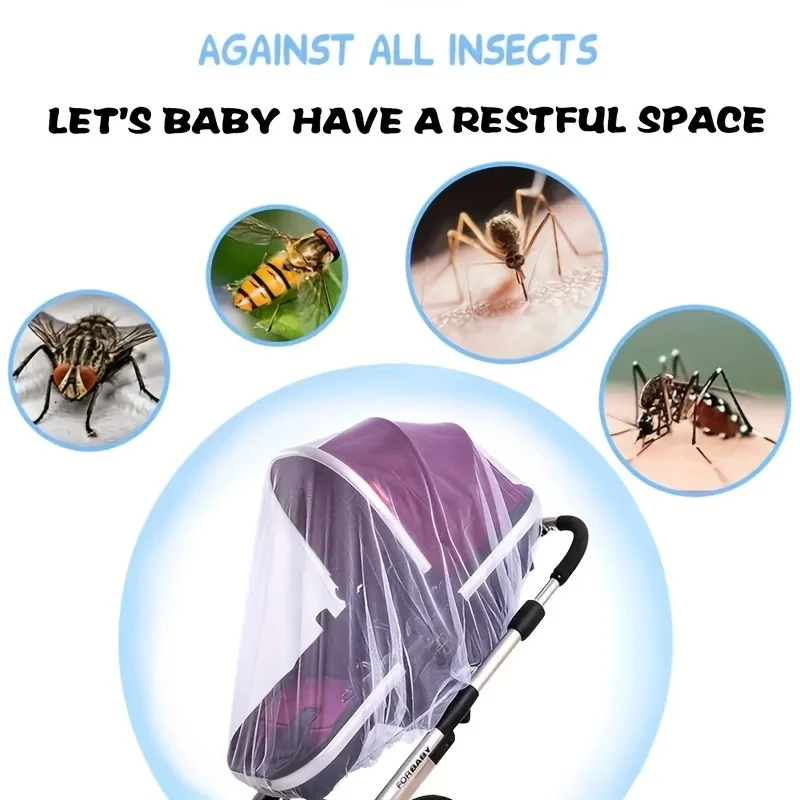 Mosquitera transpirable para cochecito anti-insectos y polvo - imagen 4