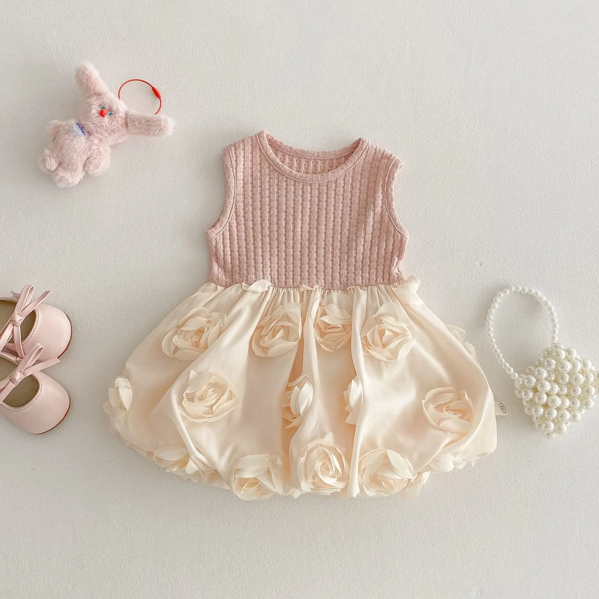 MILANCEL Vestido floral sin mangas para niña - imagen 3