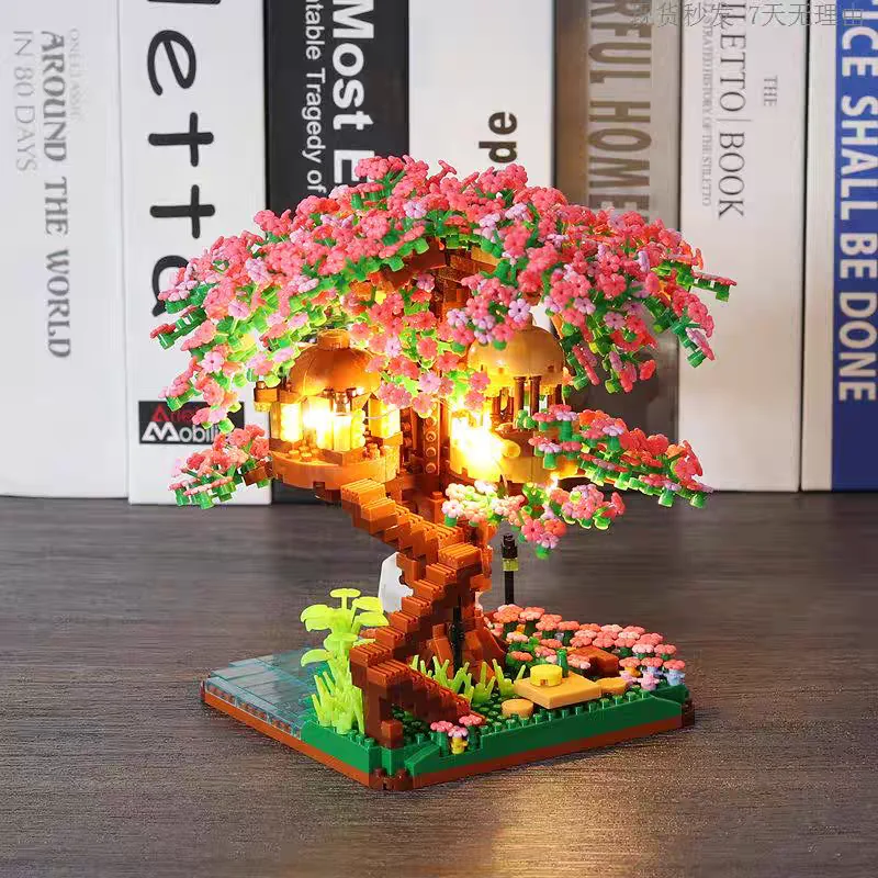 Juguete Montessori para niños: casa de flores y tren luminoso - imagen 3