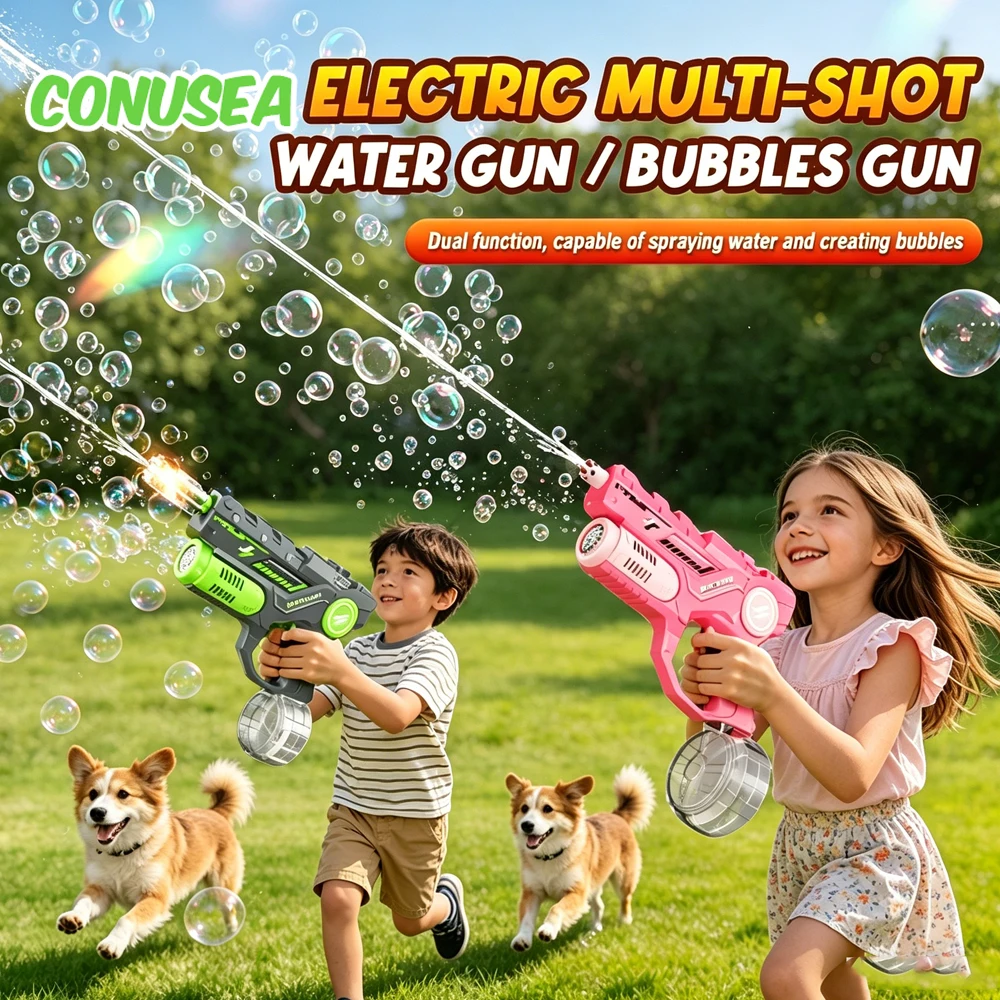 Pistola de burbujas eléctrica multifunción para juegos al aire libre - imagen 3