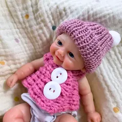 Muñeca reborn de silicona Vivienne lavable, suave y blandita