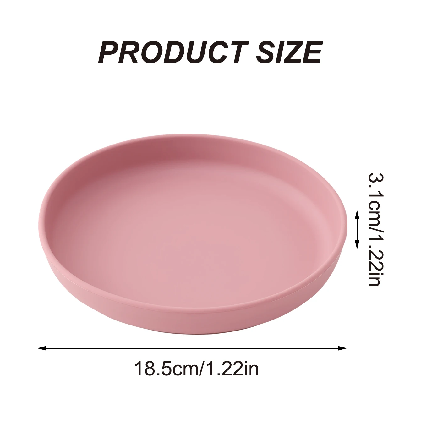 Plato de silicona con ventosa antideslizante sin BPA para bebé