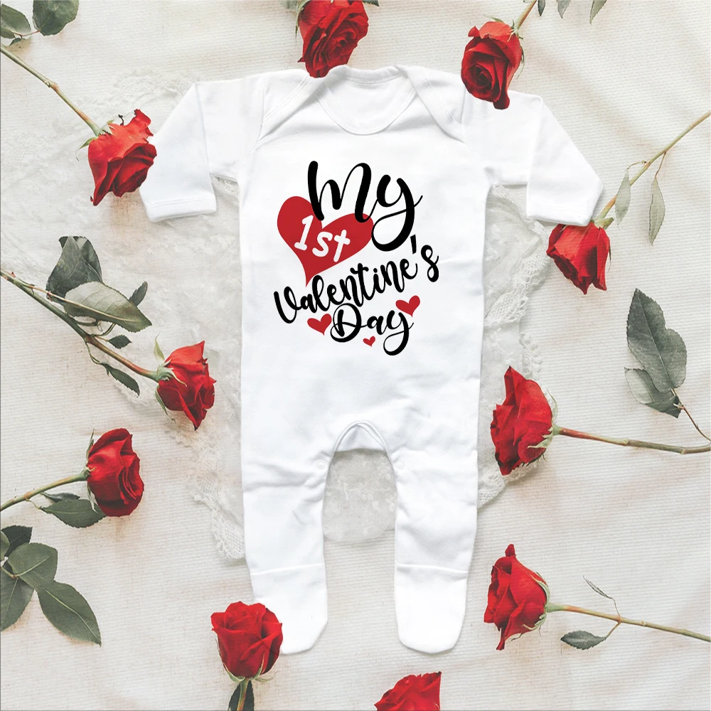 Pijama bebé San Valentín mono recién nacido regalo Día del Amor - imagen 4