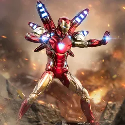 ZD Original figura de acción Iron Man MK85 LED – Juguete Vengadores