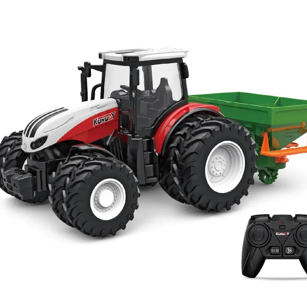 Coche teledirigido tractor de granjero con remolque - imagen 5