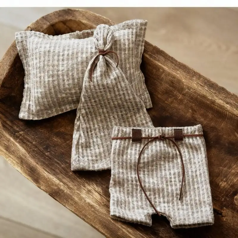 XXFE Traje fotográfico infantil con gorro y pantalón - imagen 4