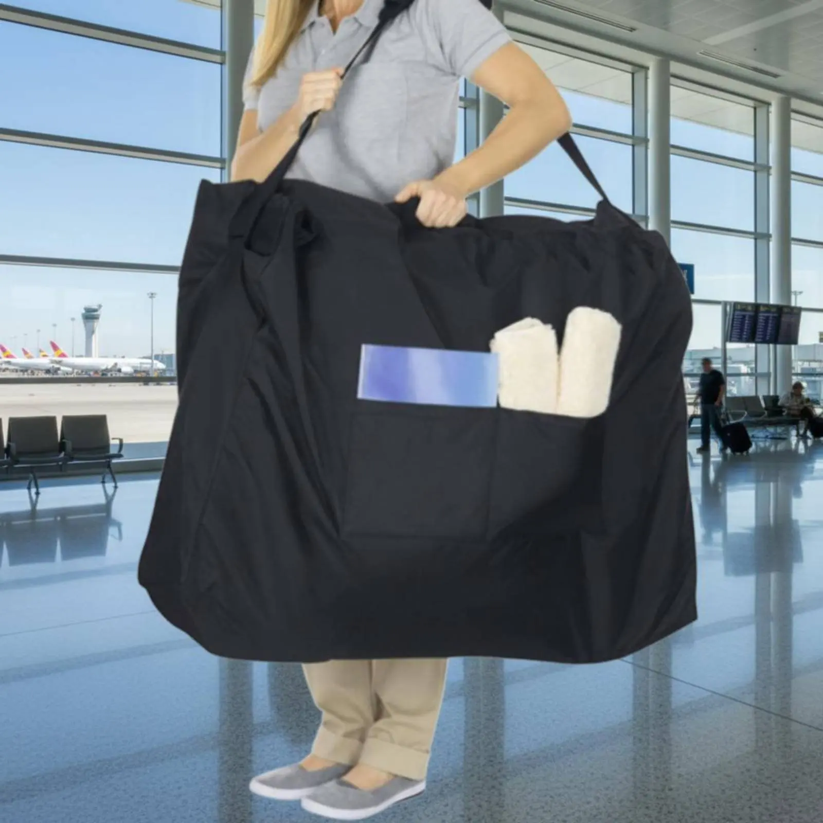 Bolsa impermeable para andador con ruedas gran capacidad Oxford