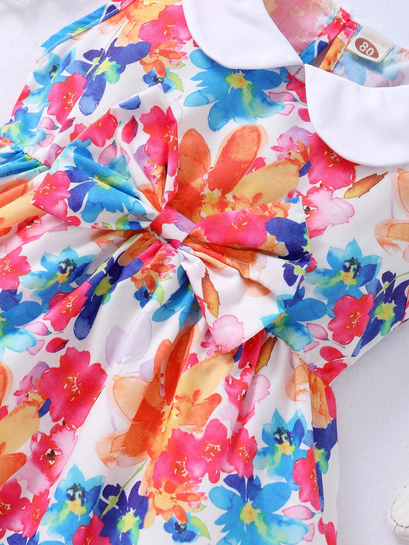 Vestido de verano floral sin mangas para niña, falda princesa - imagen 3