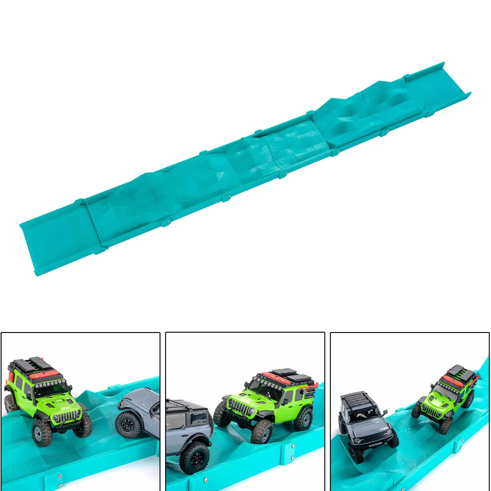 Accesorio de circuito Puente RC trapezoidal para coches escalada