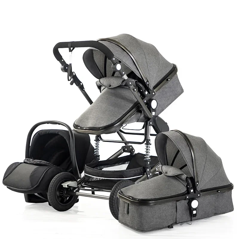 Cochecito 3 en 1 reversible y plegable para bebé - imagen 5
